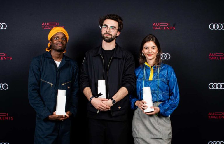 Les lauréats Audi Talents 2019 : Camille Menard, Teddy Sanches, Roman Weil