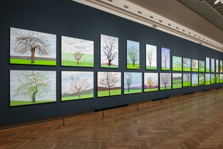 Sophie Lauwers, nouvelle directrice de BOZAR inaugure la double exposition David Hockney