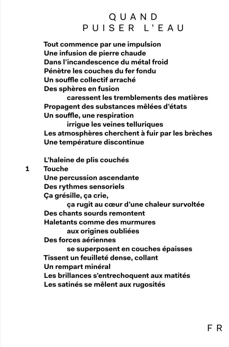 Claudine Monchaussé à La Verrière, Fondation d’entreprise Hermès : Interview Damien Fragnon 